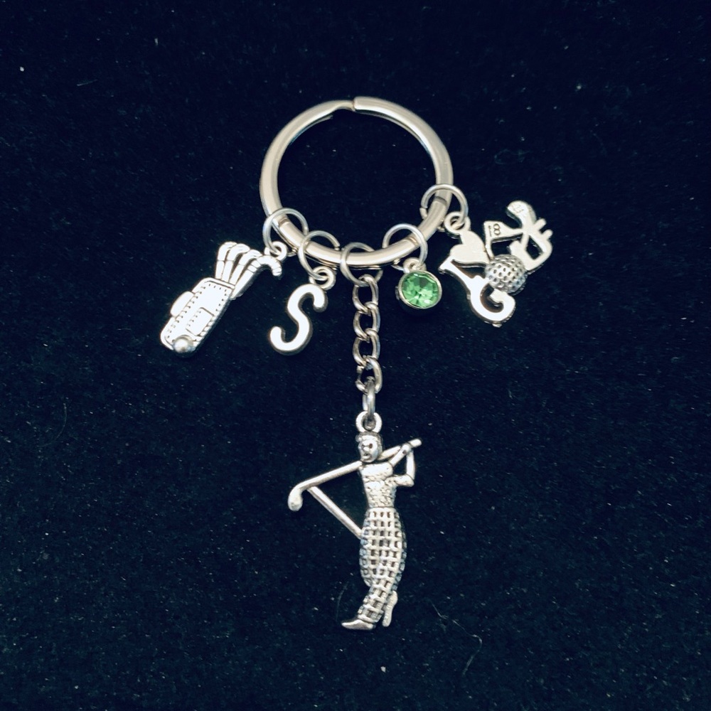 Golf/Golf Player themed keychain personalized